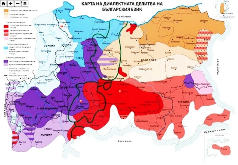 Баби и дядовци от Чепинско в карта на диалектите