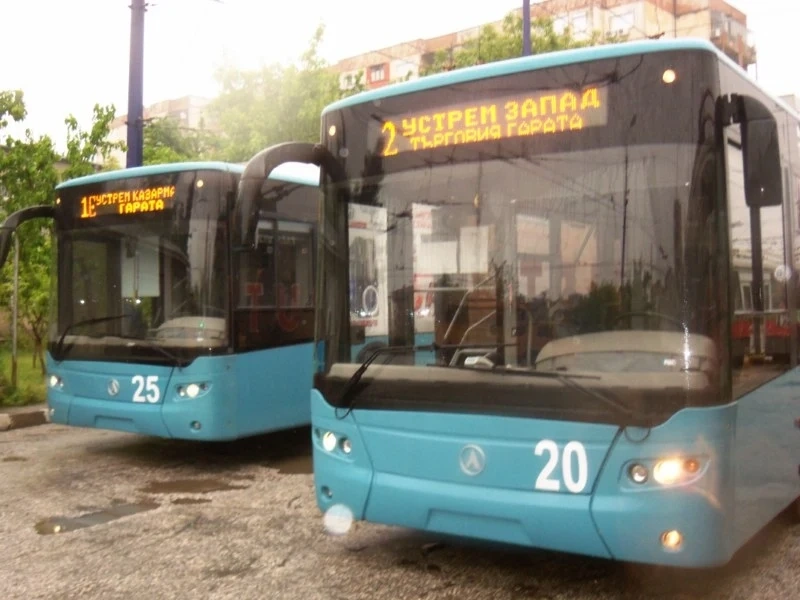 Временна промяна на движението на тролеите в събота и неделя