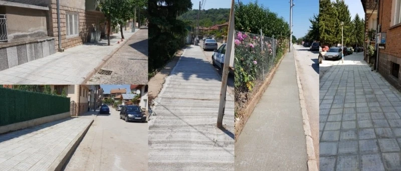 Нови тротоари в родопския град