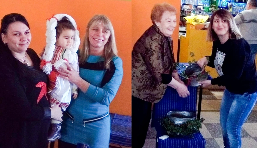 В Бъта поляха на акушерката и на бабите, ритуално мериха коса