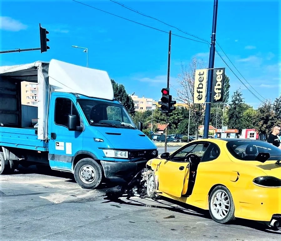 ПТП при паркинга на Кауфланд в Пазарджик