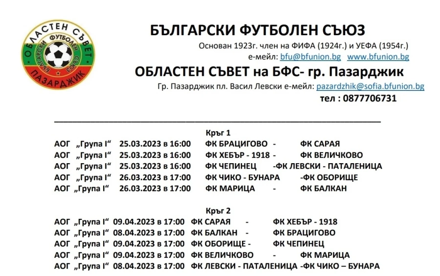 Започва плейофната фаза на областния футбол в “А“ ОФГ