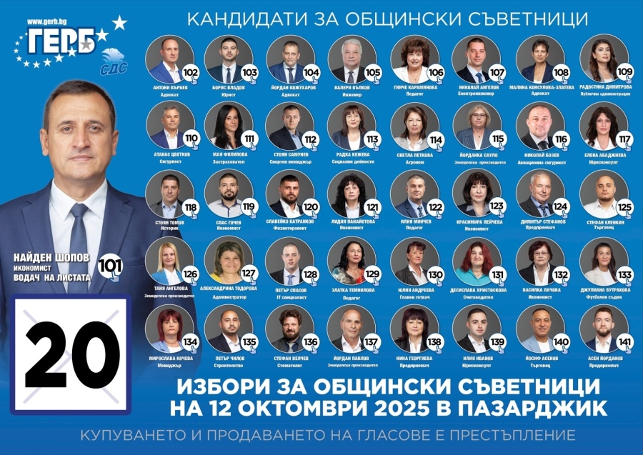 ГЕРБ: Пазарджик по пътя към стабилността – с отговорност, визия и конкретни резултати