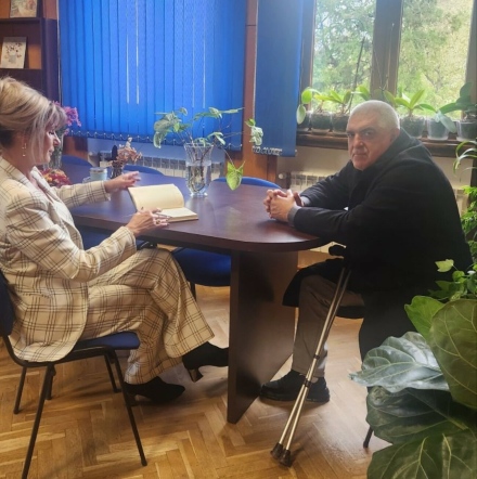 Окръжният прокурор на Пазарджик Албена Кузманова се срещна с представители на Граждански доброволни отряди, поводът - Денят за възпоменание на жертвите от катастрофи