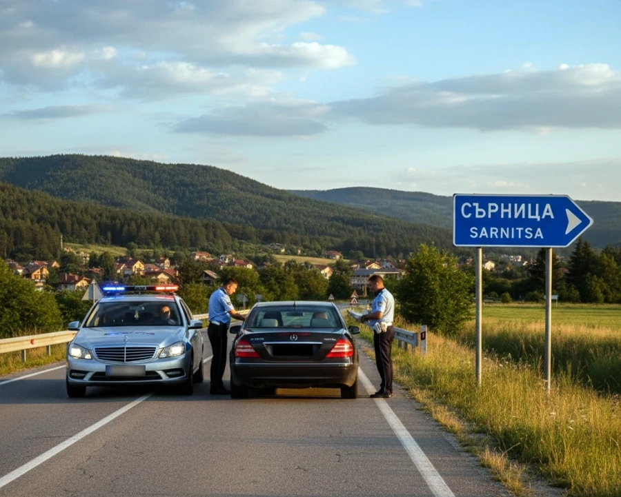 Шофьор в Сърница е задържан след гонка с полицията