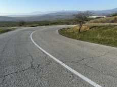 Нова пътна маркировка на пътя между Лесичово и Боримечково