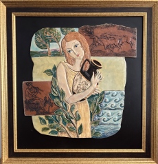 В Пазарджик: Керамични картини и живопис на Маргарита Иванова красят фоайето на Регионалната библиотека