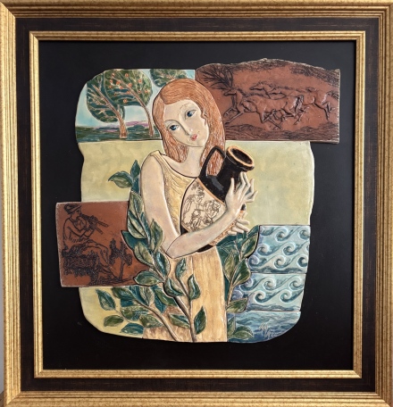 В Пазарджик: Керамични картини и живопис на Маргарита Иванова красят фоайето на Регионалната библиотека