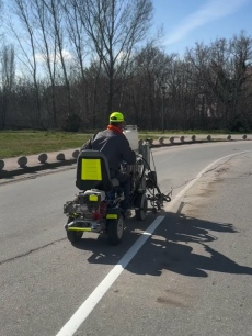 Започна обновяването на пътната маркировка в Пазарджик