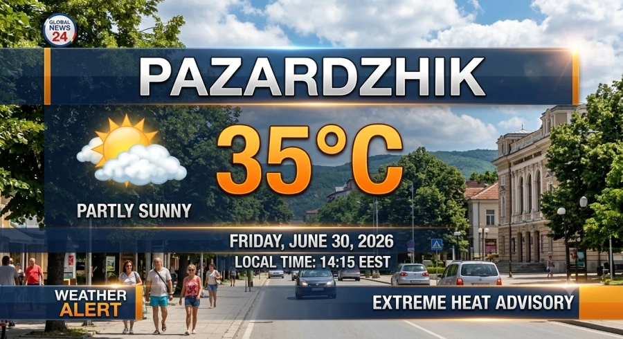 ЖЪЛТ КОД В ПАЗАРДЖИШКО: Живакът в областта удари 35°C, следобед се очакват локални превалявания и гръмотевици